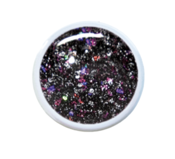 Black Rainbow Glitter Q Diamond Color gel