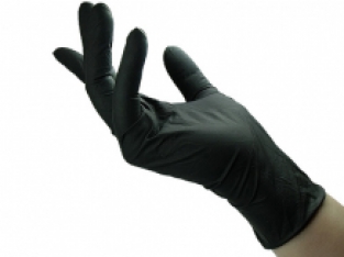 Handschoenen Latex Black Medium