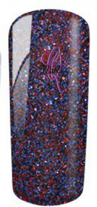 858 glitter blauw rood