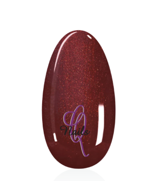 Love Red  Metallic Q Diamond Gel Polish