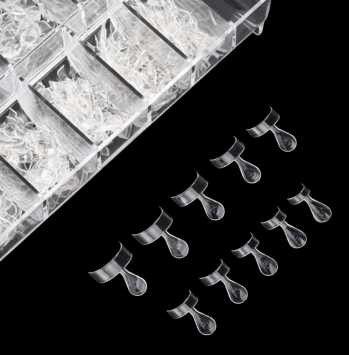 Transparante korte nageltips 500stuks
