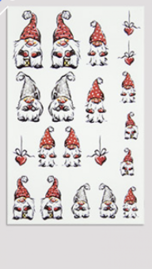 Waterdecals kerstman