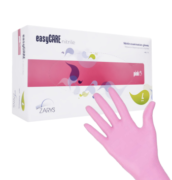 Nitril Handschoenen roze Large 